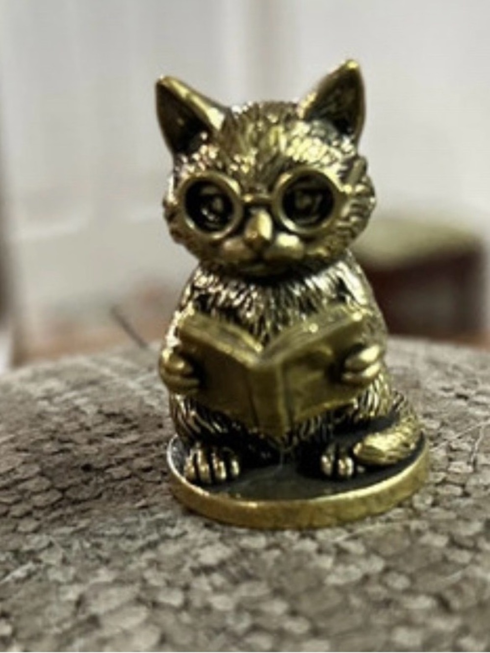 Brass cat trinket